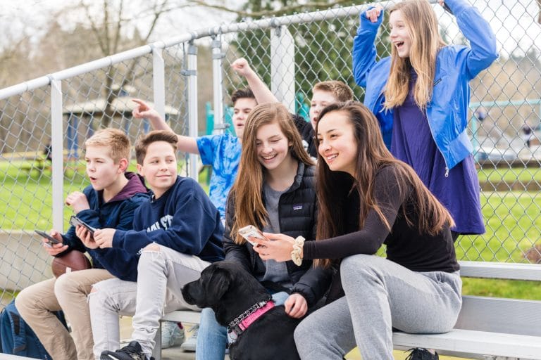 students participating in the KITE STEM Challenge