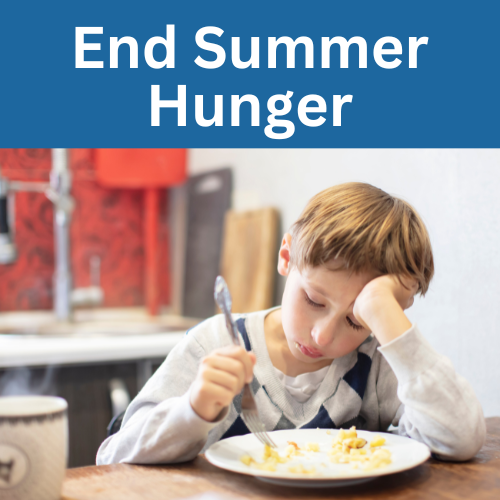 Photo of boy with empty cereal bowl