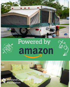 Kirkland Community Foundation helped facilitate Amazon donation to the Temporary Parking Pilot, offering stability for local RV residents.