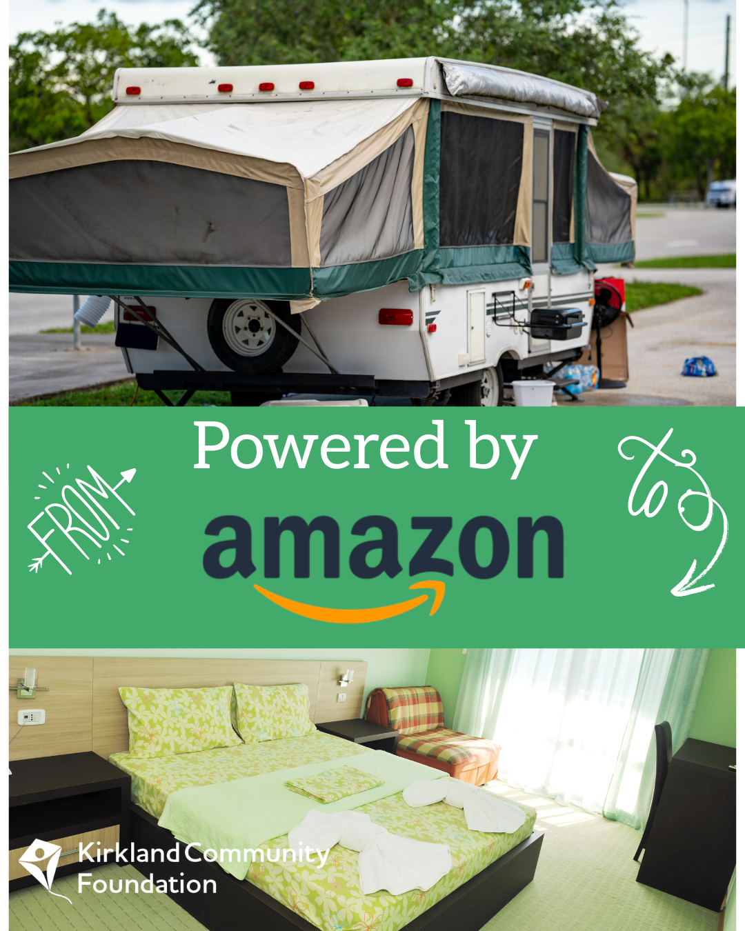 Kirkland Community Foundation helped facilitate Amazon donation to the Temporary Parking Pilot, offering stability for local RV residents.